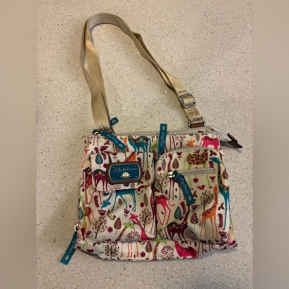 Lily Bloom Colorful Animal Print Crossbody Bag